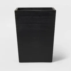 Square Trash Can Black Wood - Threshold™ -Threshold GUEST af73e114 1aa7 4516 9c71 f616309e99c6