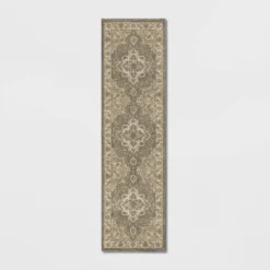 Medallion Jewel Boarder Persian Rug Cream/Gray - Threshold 9 Medallion Jewel Boarder Persian Rug Cream/Gray - Threshold -Threshold GUEST b042792a a048 45b9 9a12 db0cfc170a5c