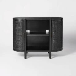 Portola Hills Caned Door Console With Shelves - Threshold™ Designed With Studio McGee -Threshold GUEST b31cc92a 67ea 4c6a accf e388740e949a