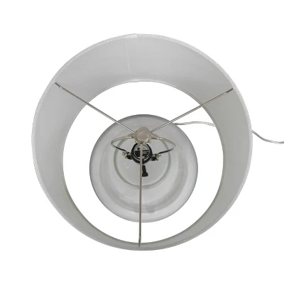 Glass Mixed Material Table Lamp Gray (Includes LED Light Bulb) - Threshold™ 6 Glass Mixed Material Table Lamp Gray (Includes LED Light Bulb) - Threshold™ - Image 6