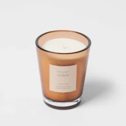 Colored Vase Glass With Dustcover Desert Amber Candle Brown - Threshold™ 9 Colored Vase Glass With Dustcover Desert Amber Candle Brown - Threshold™ -Threshold GUEST b38f17b2 0d53 4c5b bb58 f4b0dd118311