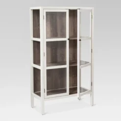 56.2" Hadley Library Cabinet With Glass Shell White - Threshold™ 7 56.2" Hadley Library Cabinet With Glass Shell White - Threshold™ -Threshold GUEST b3be3e09 a22b 4dd7 963c b3cc3e349a54