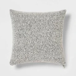 Woven Boucle Square Throw Pillow With Exposed Zipper - Threshold™ -Threshold GUEST b5159cea 2491 4bb4 a2aa af026918a681