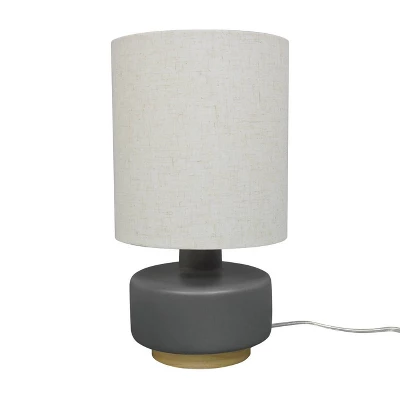 Ceramic Table Lamp With Wood Base - Threshold™ 4 Ceramic Table Lamp With Wood Base - Threshold™ - Image 4