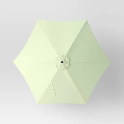 9'x9' Market Patio Umbrella - Black Pole - Threshold™ 3 9'x9' Market Patio Umbrella - Black Pole - Threshold™ - Image 3