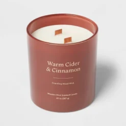 20oz Glass Woodwick Warm Cider & Cinnamon Candle - Threshold™ 6 20oz Glass Woodwick Warm Cider & Cinnamon Candle - Threshold™ -Threshold GUEST b7dc905f 063c 41e1 a717 5c6e568b7ff6