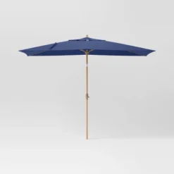 10'x6' Rectangular Market Patio Umbrella - Light Wood Pole - Threshold™ 37 10'x6' Rectangular Market Patio Umbrella - Light Wood Pole - Threshold™ -Threshold GUEST b8c26b10 00c5 4915 be62 3be6d312aa36