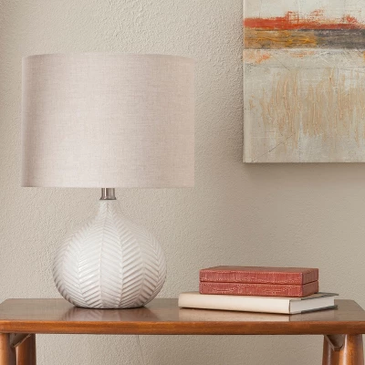 Textured Ceramic Accent Lamp Cream - Threshold 1 Textured Ceramic Accent Lamp Cream - Threshold
