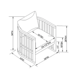 Richfield Barrel Spindle Back Accent Chair Cream/Natural - Threshold™ Designed With Studio McGee -Threshold GUEST bbb41ede da8a 4504 8108 f181a183083e