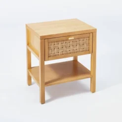Palmdale Nightstand Woven 1 Drawer Natural - Threshold™ Designed With Studio McGee 8 Palmdale Nightstand Woven 1 Drawer Natural - Threshold™ Designed With Studio McGee -Threshold GUEST bbb49228 452f 4381 a61b dec8d16091c0