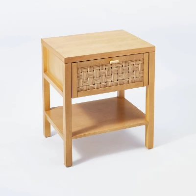 Palmdale Nightstand Woven 1 Drawer Natural - Threshold™ Designed With Studio McGee 3 Palmdale Nightstand Woven 1 Drawer Natural - Threshold™ Designed With Studio McGee - Image 3