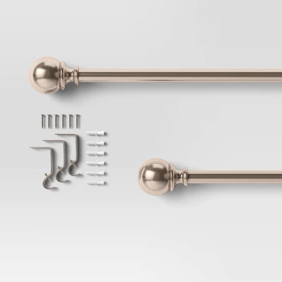 Ball Double Curtain Rod - Threshold™ 2 Ball Double Curtain Rod - Threshold™ - Image 2