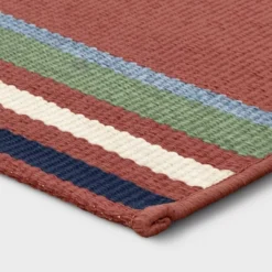 7'x10' Striped Outdoor Rug Red - Threshold™ -Threshold GUEST be4c95e6 cd63 49fb bb17 f404d7505e82