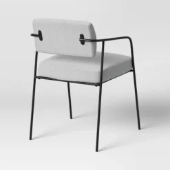 Smyth Metal Frame Upholstered Dining Chair Gray - Threshold™ -Threshold GUEST bf2849fa 2ab8 4c04 aa97 01615c29a3a6