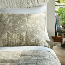 Standard Floral Print Trad Cotton Voile Lofty Quilt Sham Green - Threshold™ 7 Standard Floral Print Trad Cotton Voile Lofty Quilt Sham Green - Threshold™ -Threshold GUEST bf71adc4 05df 450f bbec e4fe8094f052