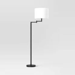 Metal Column Swing Arm Floor Lamp Black - Threshold™ 9 Metal Column Swing Arm Floor Lamp Black - Threshold™ -Threshold GUEST c21ce950 97a7 429f 923d d0cc29f2e74d