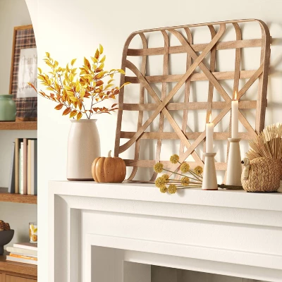 24" X 36" Tobacco Basket Wall Sculpture Brown - Threshold™ 1 24" X 36" Tobacco Basket Wall Sculpture Brown - Threshold™