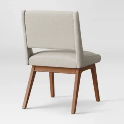 Holmdel Mid-Century Dining Chair Beige - Threshold™ -Threshold GUEST c3b5d68f 1b72 4a75 9143 a532cb7baeb4