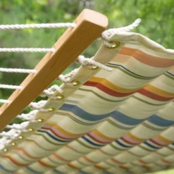 13' Pillowtop Outdoor Fabric Hammock With Spreader Bar Terracotta Pink - Threshold™ 5 13' Pillowtop Outdoor Fabric Hammock With Spreader Bar Terracotta Pink - Threshold™ -Threshold GUEST c4063e24 05a0 4999 891a 855cd3d9b6e7