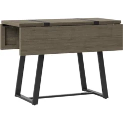 Brimfield Metal Base Extendable Dining Table Brown - Threshold™ -Threshold GUEST c4bbb164 0ea0 4507 8b94 e6b05687e2be