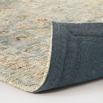 Ledges Digital Floral Print Distressed Persian Rug Green - Threshold™ Designed By Studio McGee 3 Ledges Digital Floral Print Distressed Persian Rug Green - Threshold™ Designed By Studio McGee - Image 3