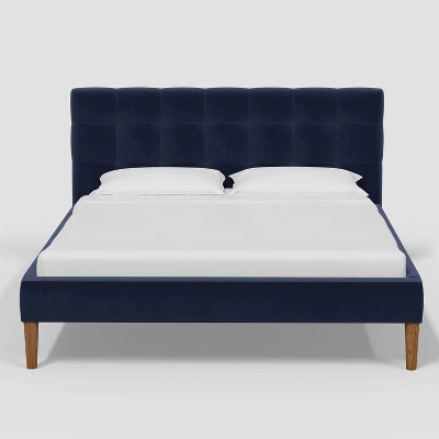 Dessy Pull Tufted Platform Bed In Luxe Velvet - Threshold™ 1 Dessy Pull Tufted Platform Bed In Luxe Velvet - Threshold™