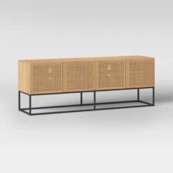 Belmar Woven TV Stand For TVs Up To 60" Natural - Threshold™ -Threshold GUEST c5a38f3d 14de 47f7 8cf9 9ba74b5b1e01