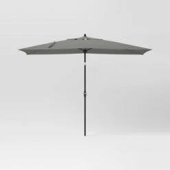 10'x6' Rectangular Market Patio Umbrella - Black Pole - Threshold™ -Threshold GUEST c8345779 5881 4a97 9b03 9bd7ade1b112