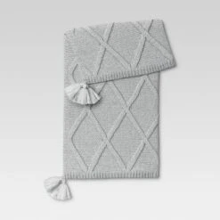 Chunky Diamond Knit Throw Blanket - Threshold™ -Threshold GUEST c84df633 77d6 43b4 921c d490402dc5e3