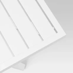 Seabury Steel 4 Person Square Patio Dining Table, Outdoor Furniture - White - Threshold™ -Threshold GUEST c9df465d 9a0c 42b3 b5e4 4d501c2d6dea