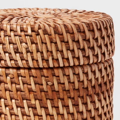 Rattan Canister Light Brown - Threshold™ 3 Rattan Canister Light Brown - Threshold™ - Image 3
