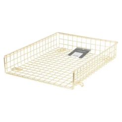 Grid Wire Letter Tray Gold - Threshold™