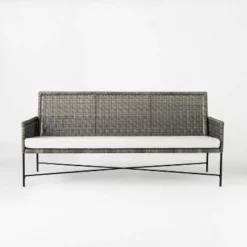 Wicker & Metal X Frame Patio Sofa - Gray - Threshold™ Designed With Studio McGee 9 Wicker & Metal X Frame Patio Sofa - Gray - Threshold™ Designed With Studio McGee -Threshold GUEST cc70c42f 8a55 439d 94fa 2f1b97698daa
