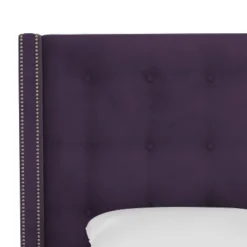 Nail Button Tufted Wingback Velvet Bed - Skyline Furniture -Threshold GUEST cd07f43e df25 4aae 89cb 6cb8f2427951