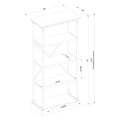 65" Conway Cast Iron Bookshelf Gray - Threshold™ 9 65" Conway Cast Iron Bookshelf Gray - Threshold™ -Threshold GUEST cff59df7 5d9c 42a0 8f0f 8fed32364e22
