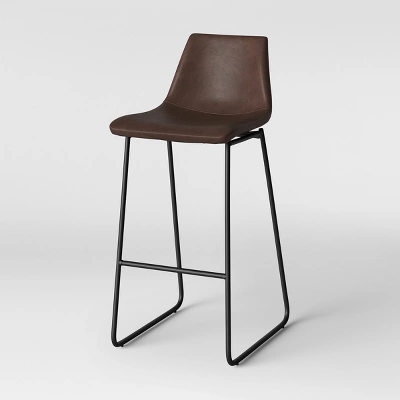 Bowden Faux Leather Barstool - Threshold™ 2 Bowden Faux Leather Barstool - Threshold™ - Image 2