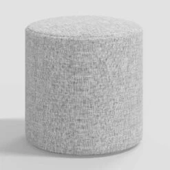 Round Thalia Ottoman In Textured Linen - Threshold™ -Threshold GUEST d1df1cb5 c647 407b 946d ff2e0b744e05