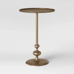 Londonberry Turned Accent Table Brass - Threshold -Threshold GUEST d25fc13c e72a 48a7 a4ae 5073d83ccc11