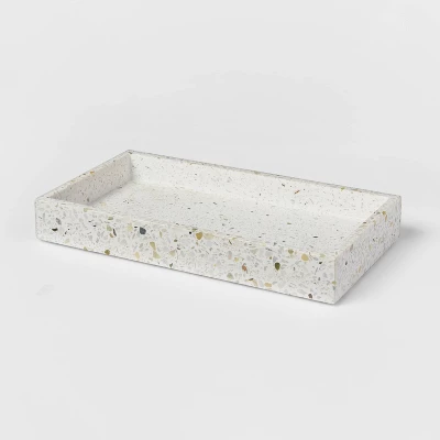 Terrazzo Bath Tray White - Threshold™ 2 Terrazzo Bath Tray White - Threshold™ - Image 2