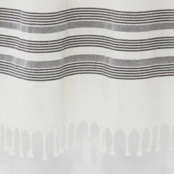 Striped Fringe Shower Curtain Off-White - Threshold™ 5 Striped Fringe Shower Curtain Off-White - Threshold™ -Threshold GUEST d31e68ec 512f 4ac9 a6dd 154635cec5f4
