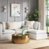 Haven French Seam Modular Sectional Sofa Cream (Corner Piece) - Threshold™