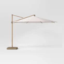 11'x11' Offset Patio Umbrella - Light Wood Pole - Threshold™ 14 11'x11' Offset Patio Umbrella - Light Wood Pole - Threshold™ -Threshold GUEST d7b30535 8f96 400e a9ef c247067c3f11