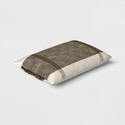 Oversized Textured Woven Cotton Striped Lumbar Throw Pillow - Threshold™ 2 Oversized Textured Woven Cotton Striped Lumbar Throw Pillow - Threshold™ - Image 2