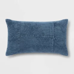 Oversized Washed Pieced Chenille Lumbar Throw Pillow - Threshold™ 11 Oversized Washed Pieced Chenille Lumbar Throw Pillow - Threshold™ -Threshold GUEST d980903f 12ef 4419 bbfe 37e2ac05e448
