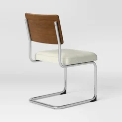2pk Cecilton Chrome Cantilever Dining Chairs Cream Boucle - Threshold™ -Threshold GUEST da5167cd 3a46 4c0c a287 6bc5e486b905