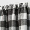 2pk 42"x36" Light Filtering Gingham Curtain Tiers Gray/White - Threshold™