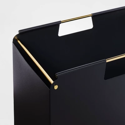 Plastic/Steel File Box Organizer Black - Threshold™ 2 Plastic/Steel File Box Organizer Black - Threshold™ - Image 2