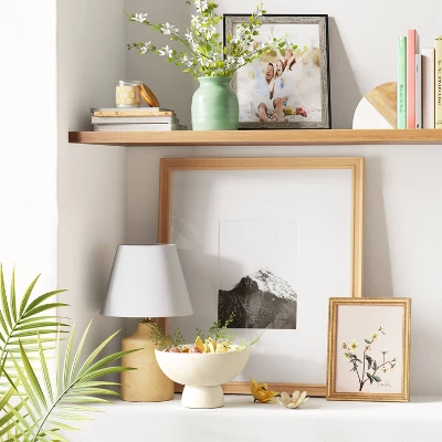 10" X 12" Float To 8" X 10" Single Image Frame Rustic Walnut/Black - Threshold™ 1 10" X 12" Float To 8" X 10" Single Image Frame Rustic Walnut/Black - Threshold™