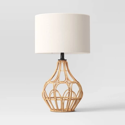 Boho Rattan Table Lamp Brown - Threshold™ 5 Boho Rattan Table Lamp Brown - Threshold™ - Image 5