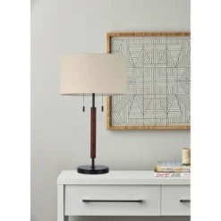 Wood Table Lamp (Includes LED Light Bulb) Black - Threshold™ -Threshold GUEST decebb7c 4edd 471d 9712 34e80bed4afb